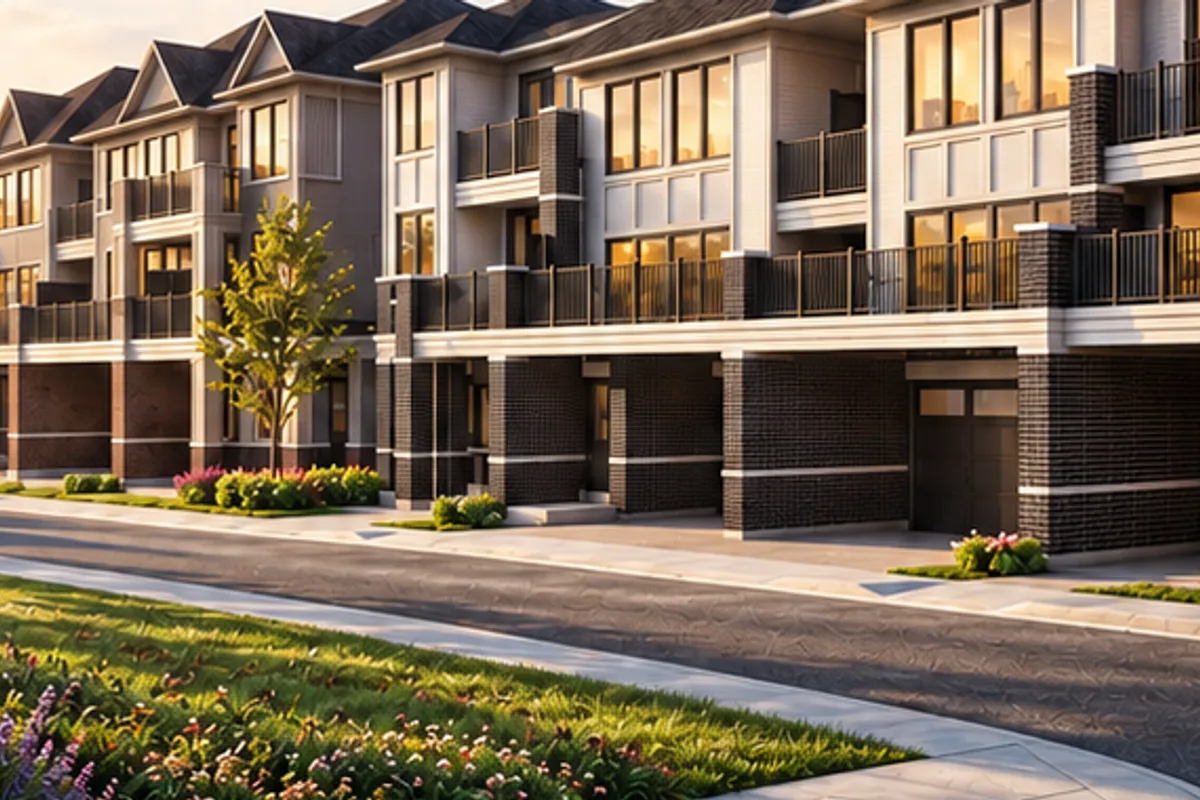 The Valleys of Thornhill — another angle of the freehold townhome community